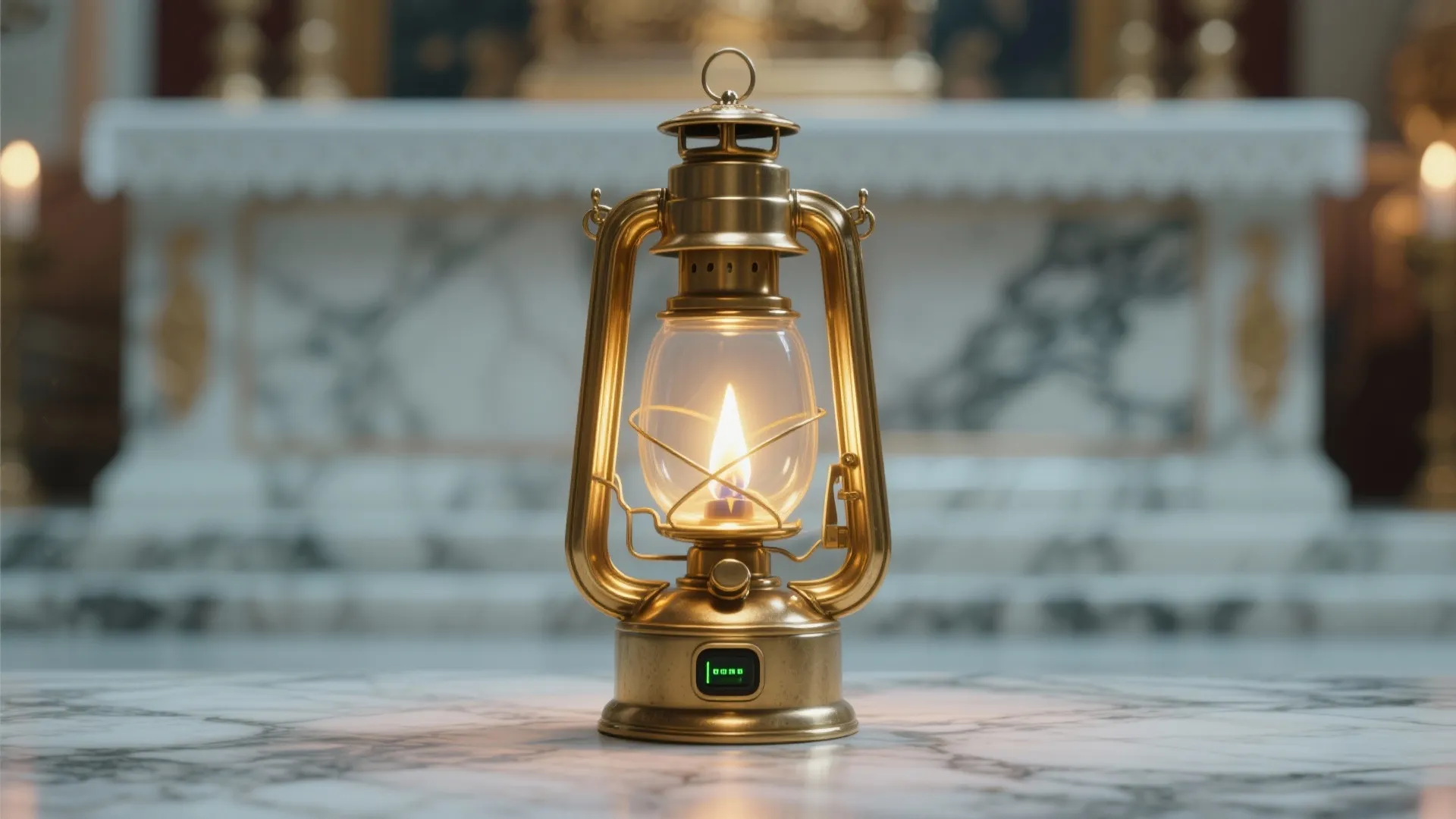 Oil Lamps with Hidden Rechargeable LEDs