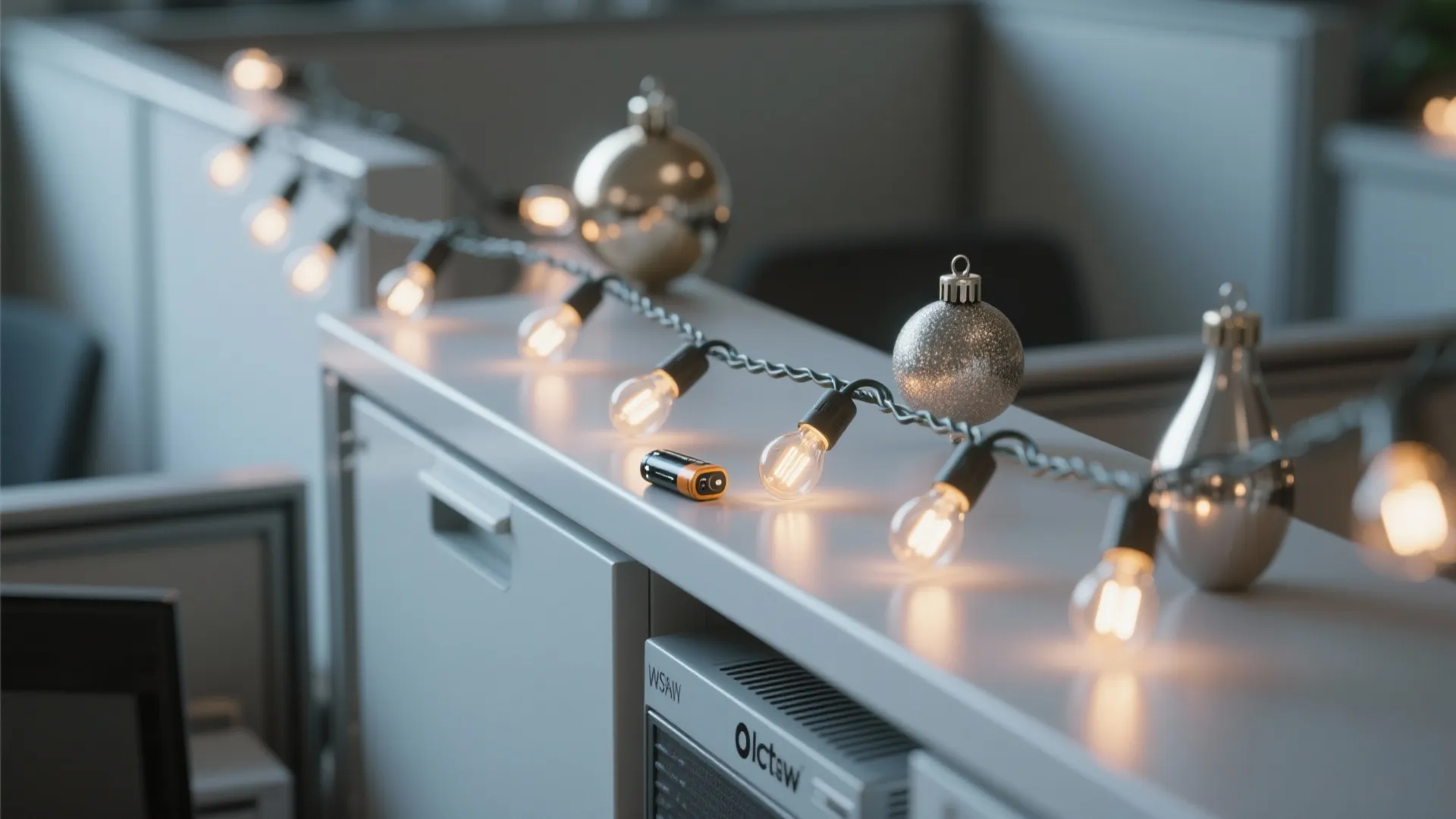 3. Low-Profile Lighting and Reflective Ornaments