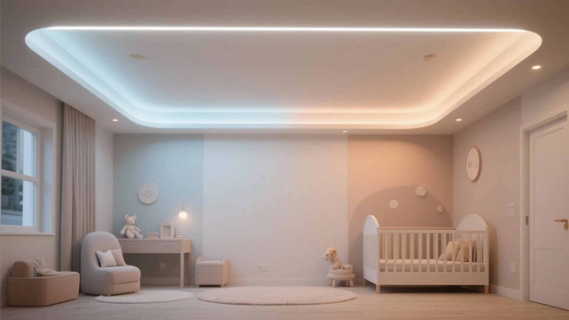 4. Integrated LED panel with adjustable color temperature