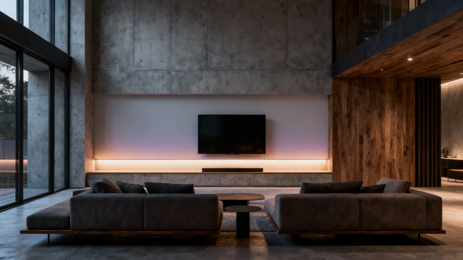 3. Integrated LED Wall Panels for Ambient Glow