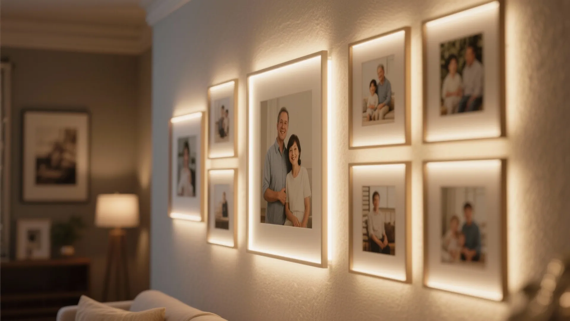 8. LED Picture Frame Lighting