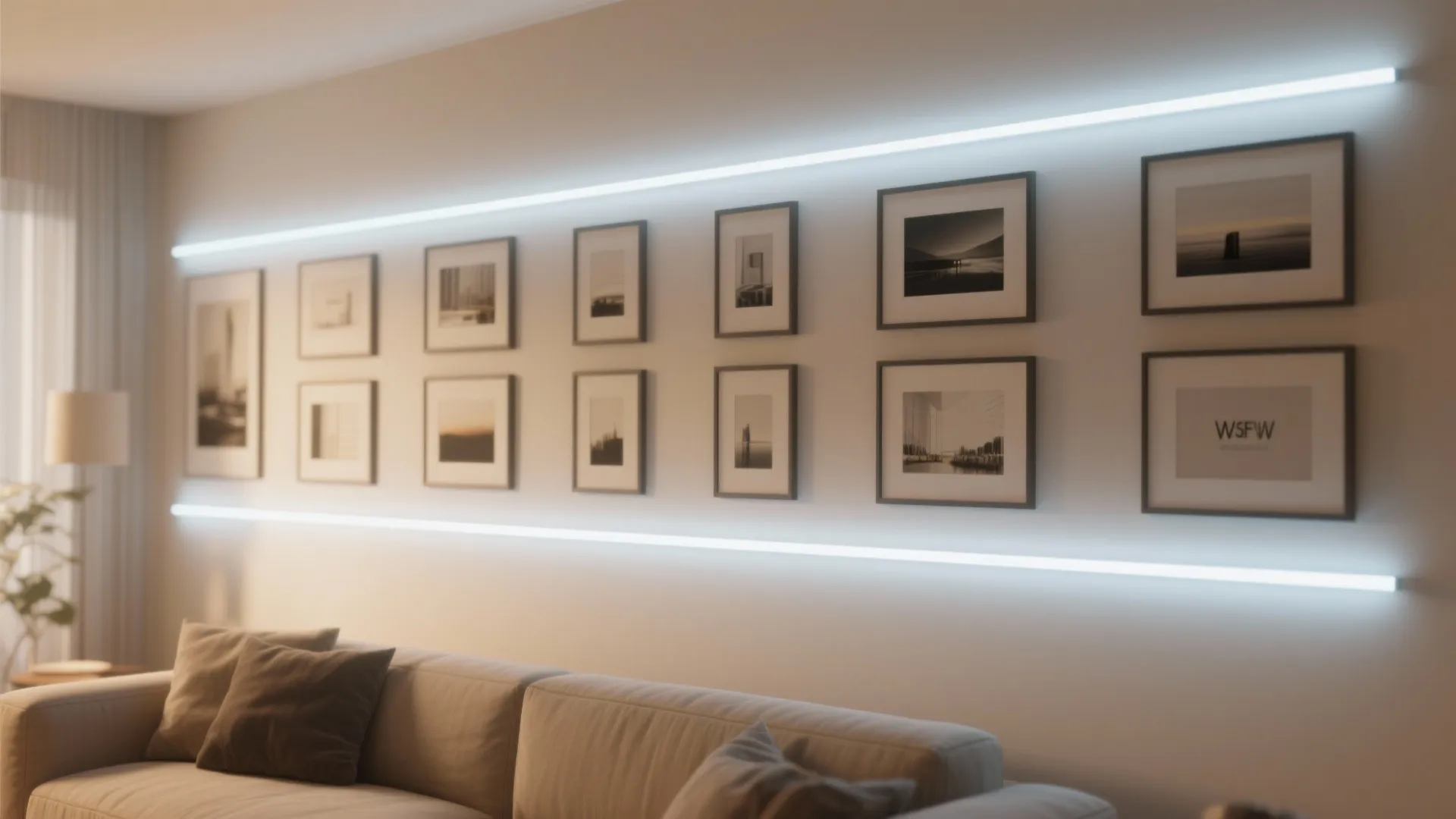2. Integrated LED Picture Rails
