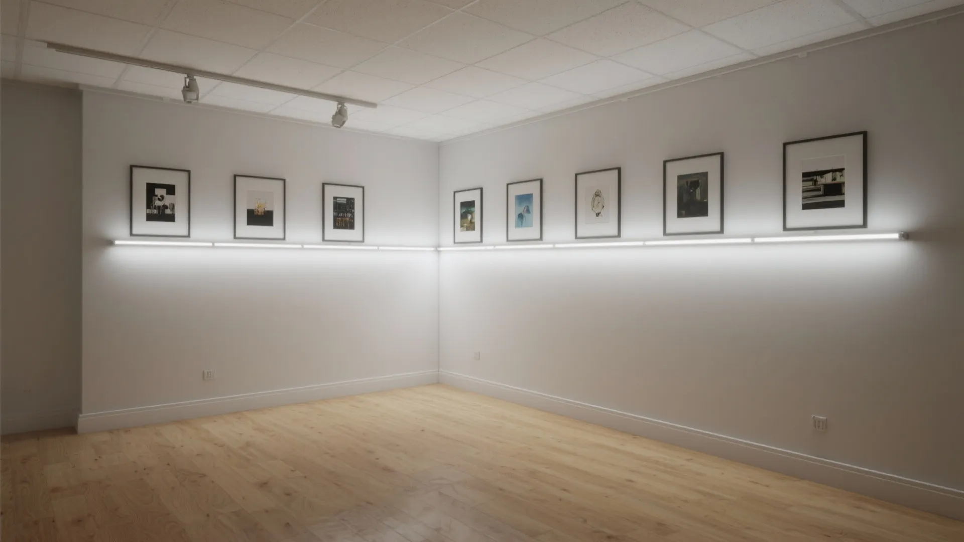 3. Integrated LED Picture Rails