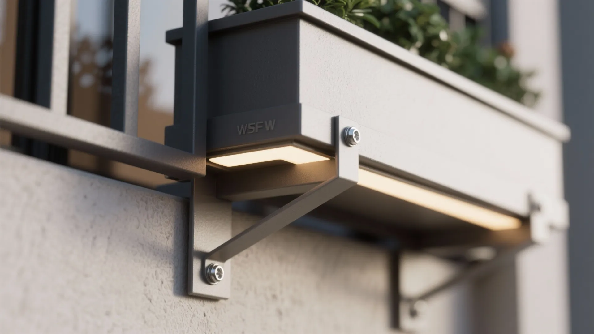 Planter Rail and Seamless Lighting Integration