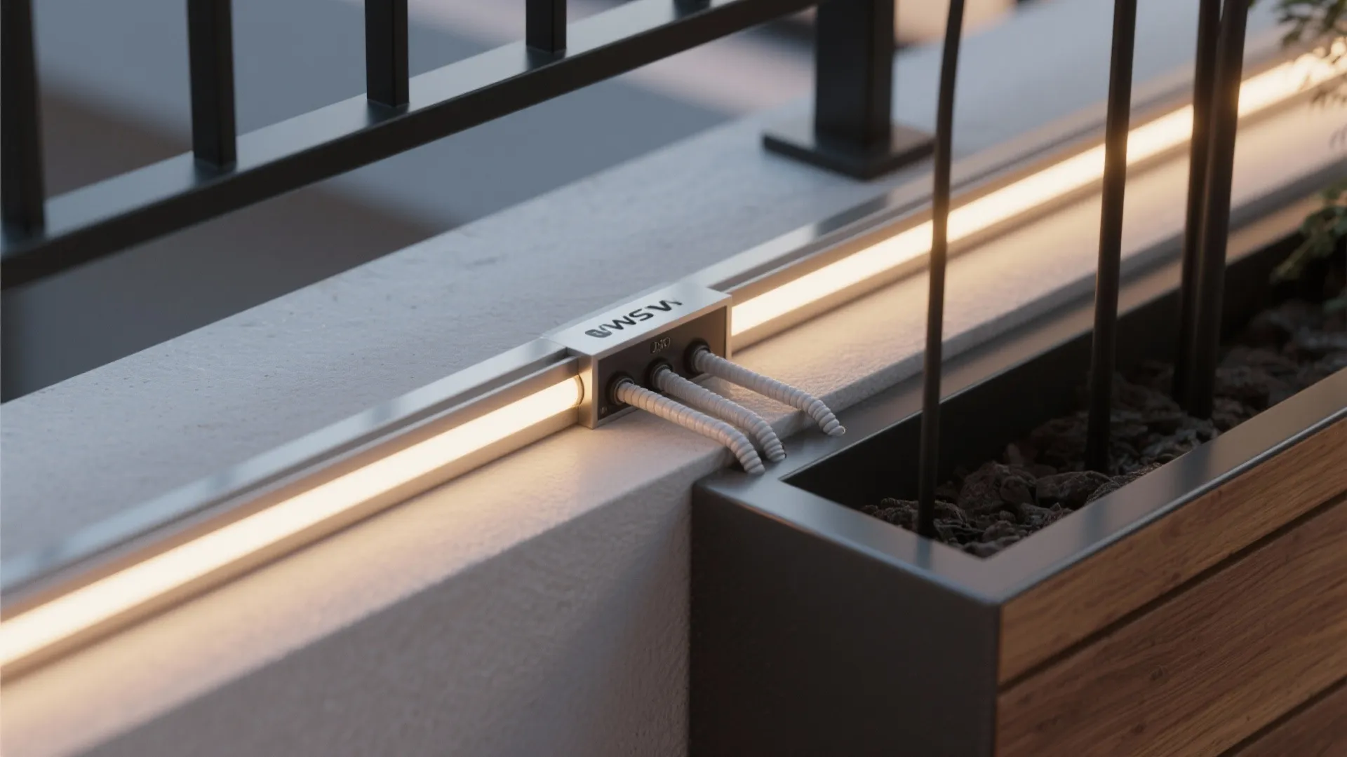 LED Strips Under Railings for Clean Lines