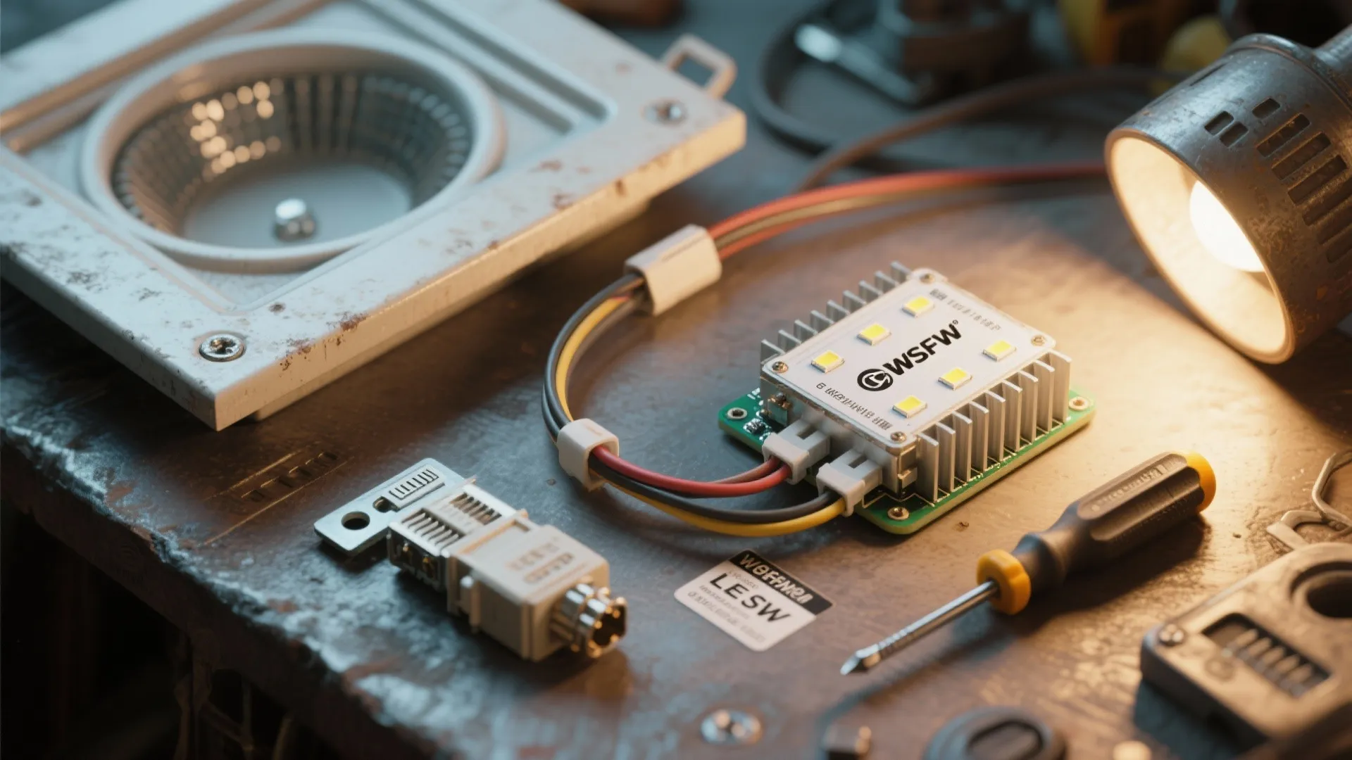 5. Retrofitted LED modules into existing flush frames