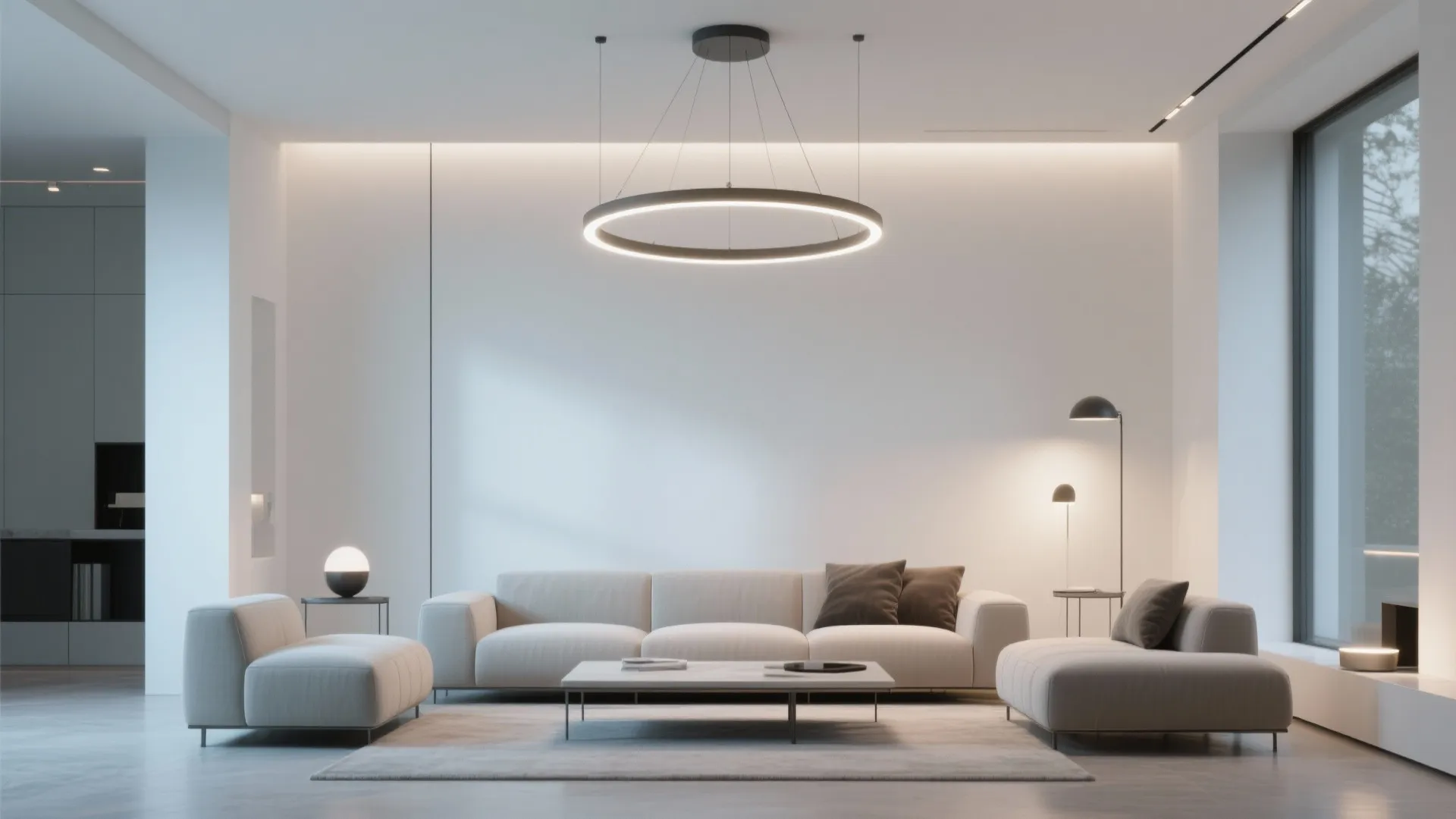 8. Contemporary LED Rings