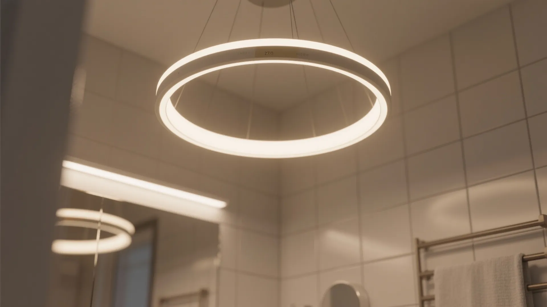 5. Integrated LED ring chandelier