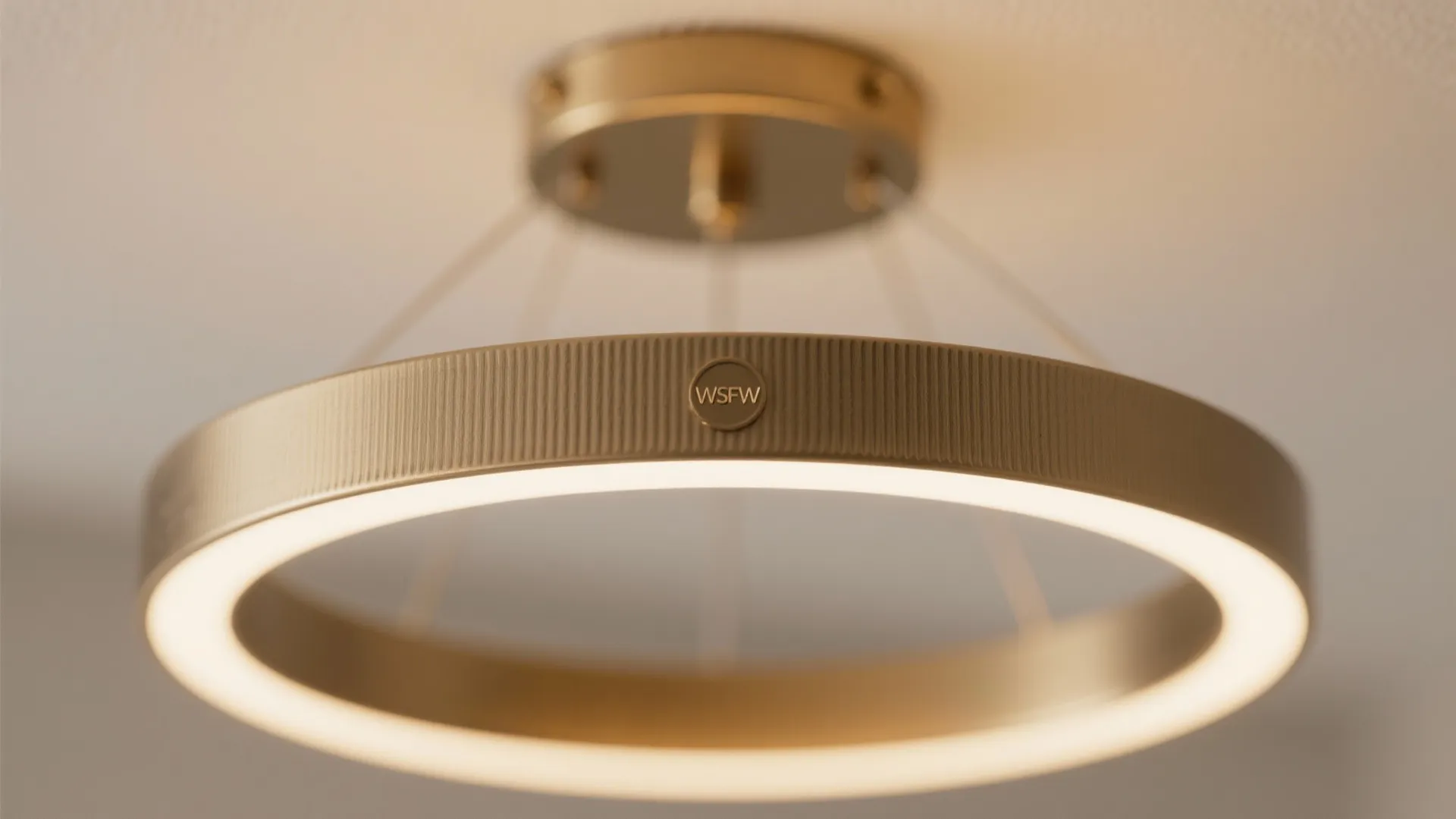 Minimalist LED Ring Chandelier