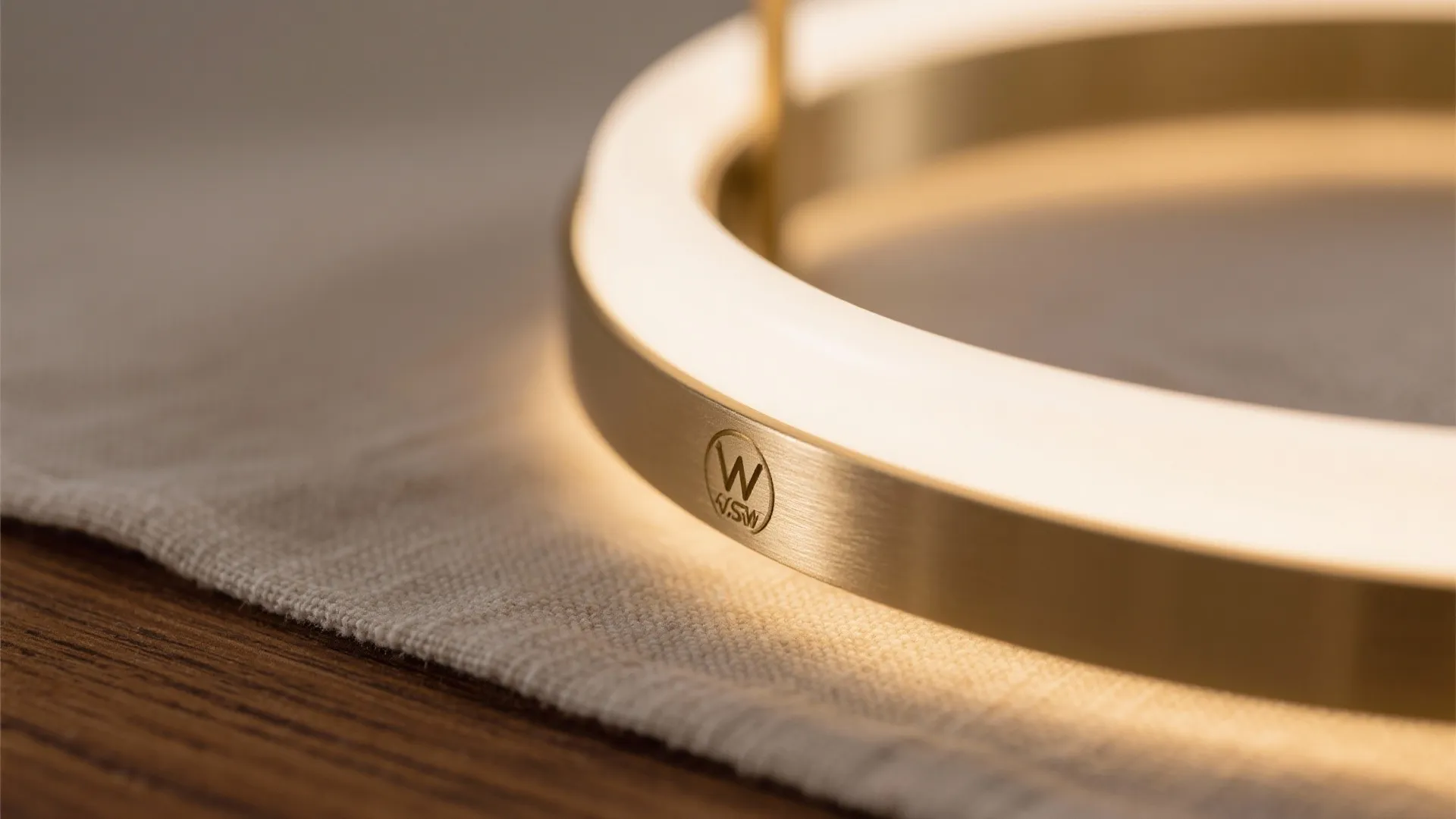 1) Slim LED ring chandelier for low ceilings