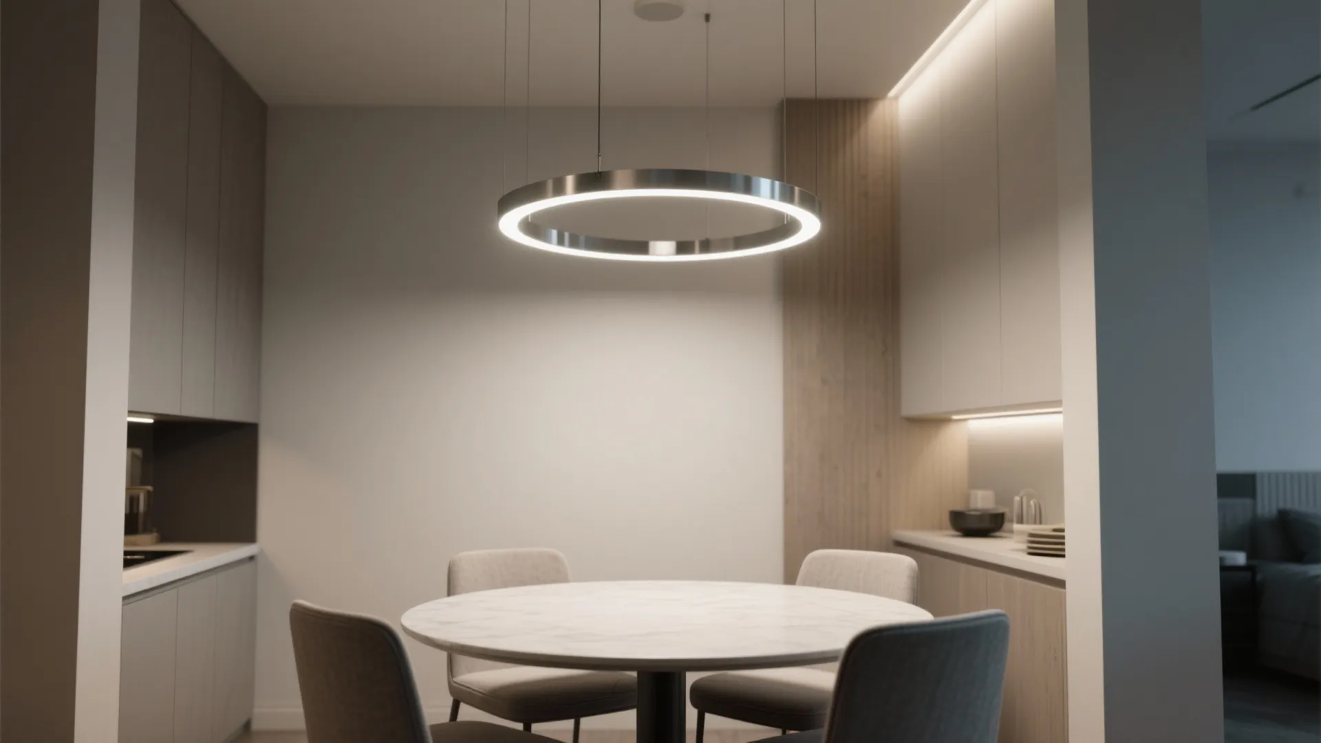 5. Integrated LED fixtures for modern minimalism