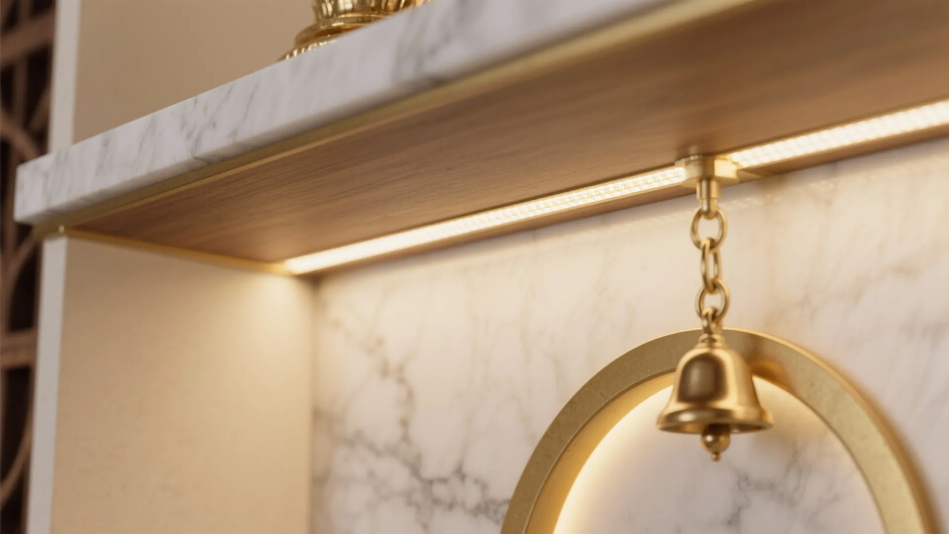 Floating Shelves with Concealed Lighting