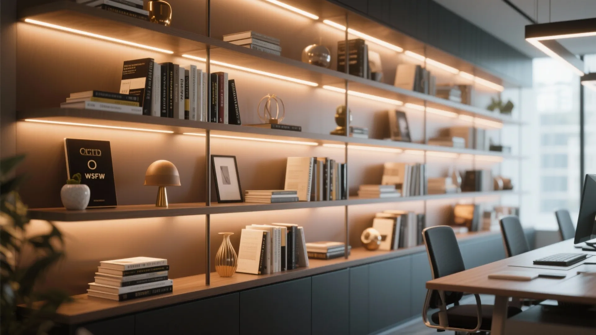 5. LED Strip Lighting for Shelves