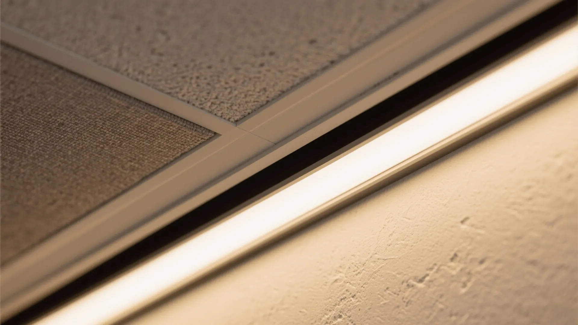 Integrated LED Slots with Acoustic Panels