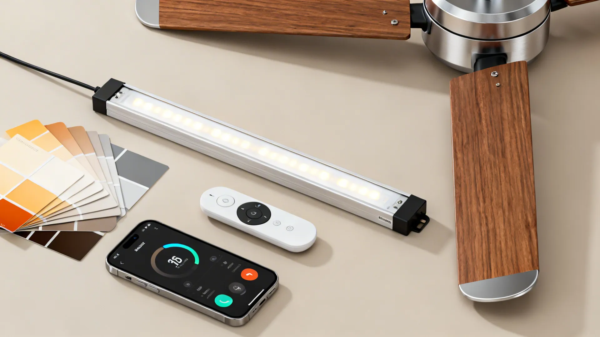 3. Integrated LED smart fans