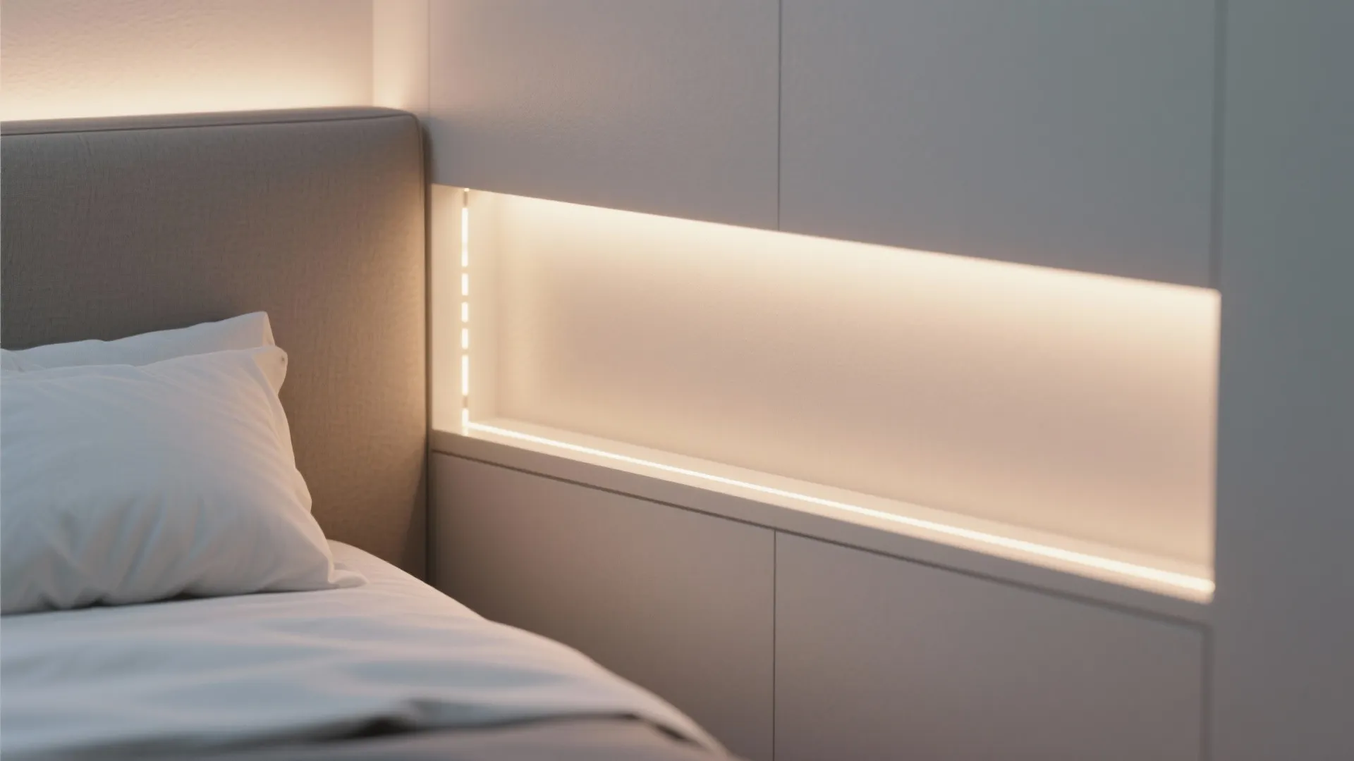 2. Integrated LED Strip Wall Sconces for Ambient Glow