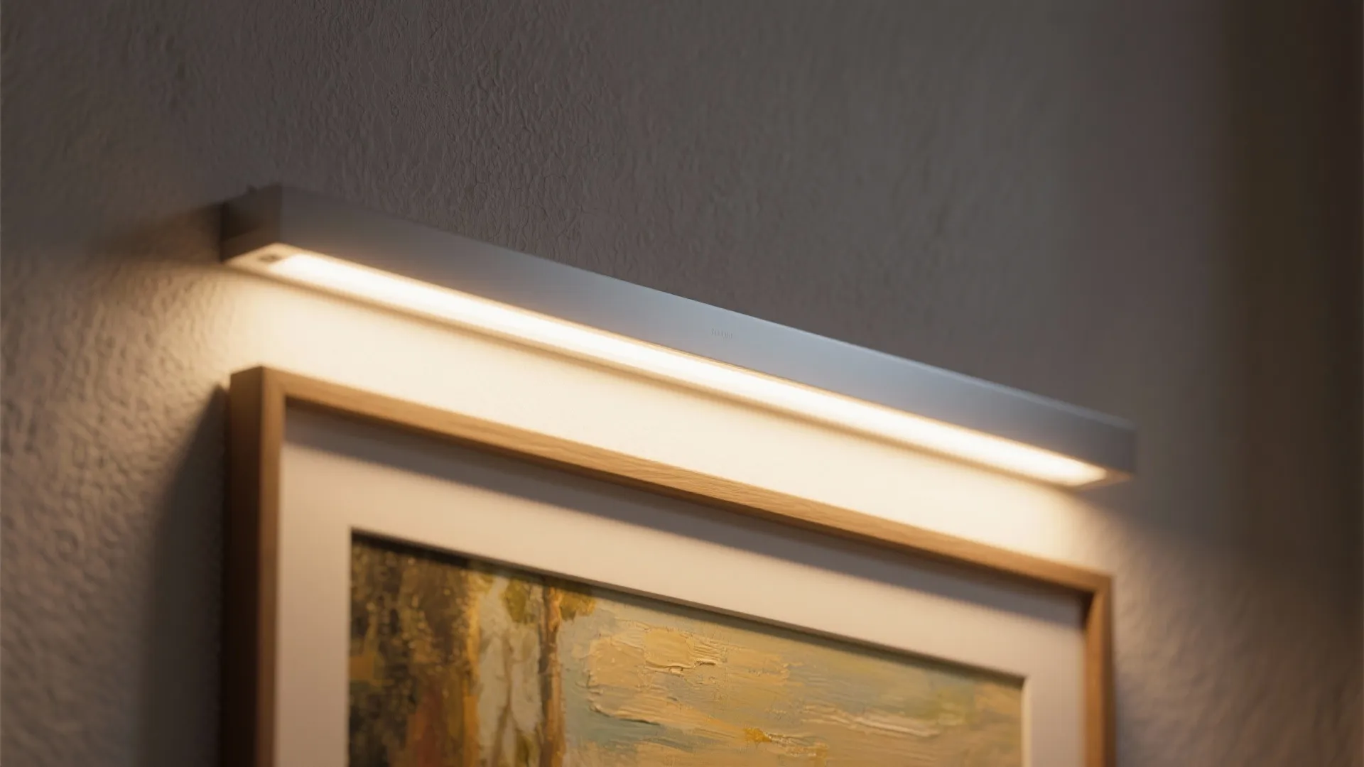 1. Slim LED Strips above Artwork