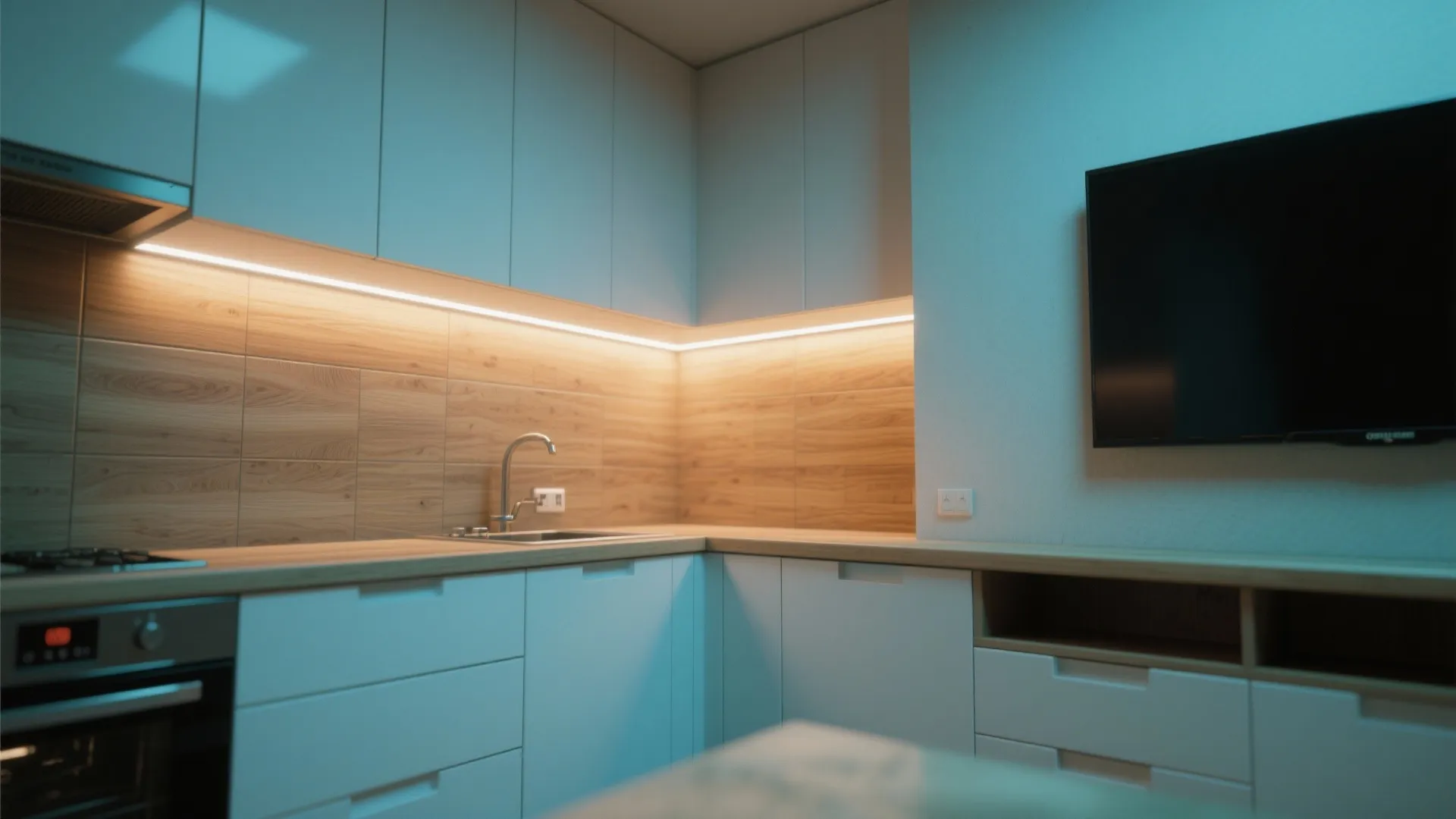 3. Smart LED strips and cove lighting