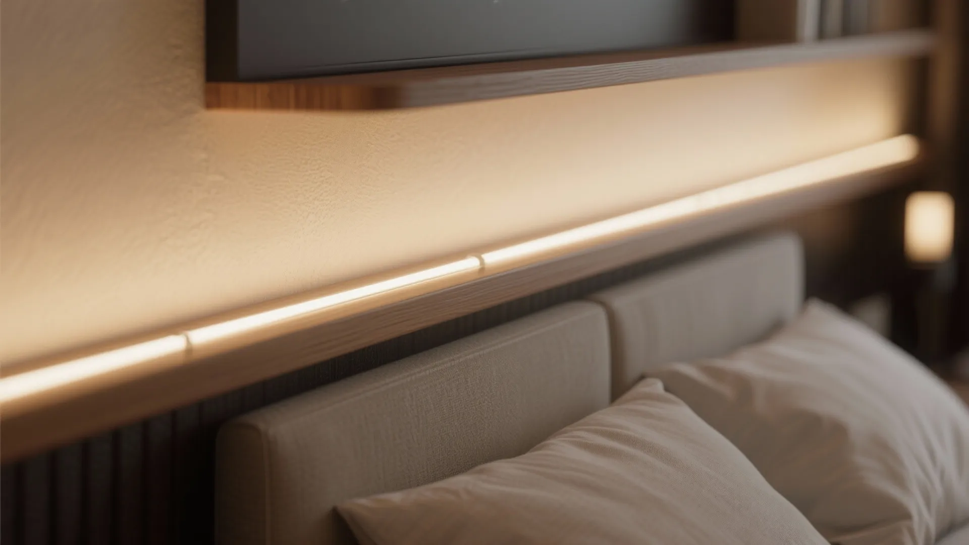 3. Integrated LED strips for hidden glow