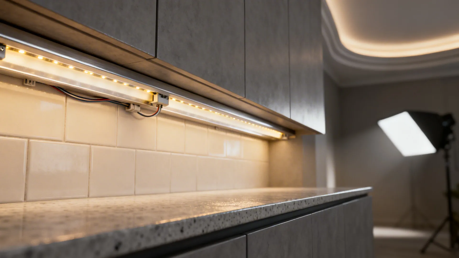 3) Integrated Lighting: Under-Cabinet + Coved Ceiling Glow