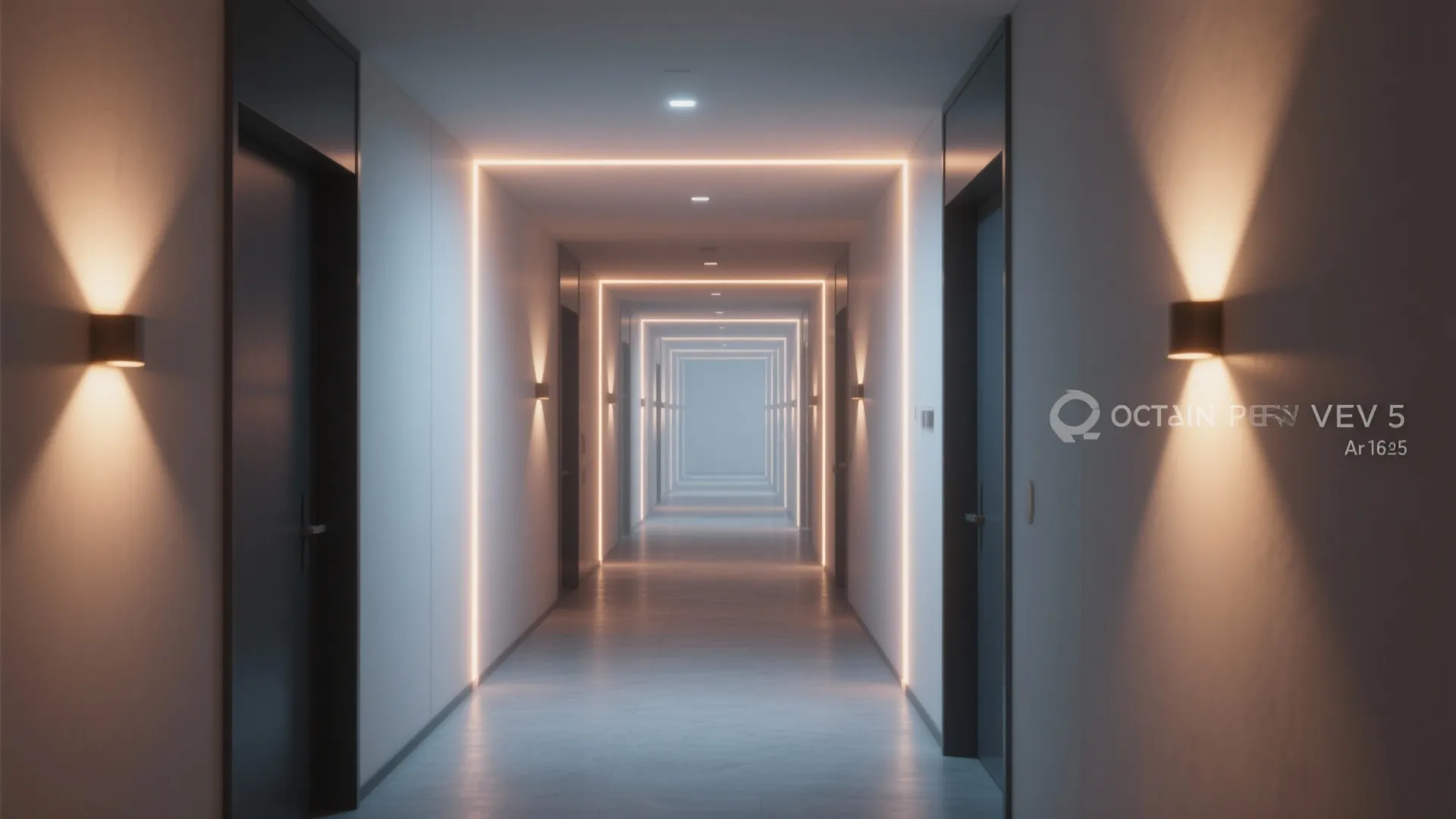 2. Integrated LED Strip Sconces