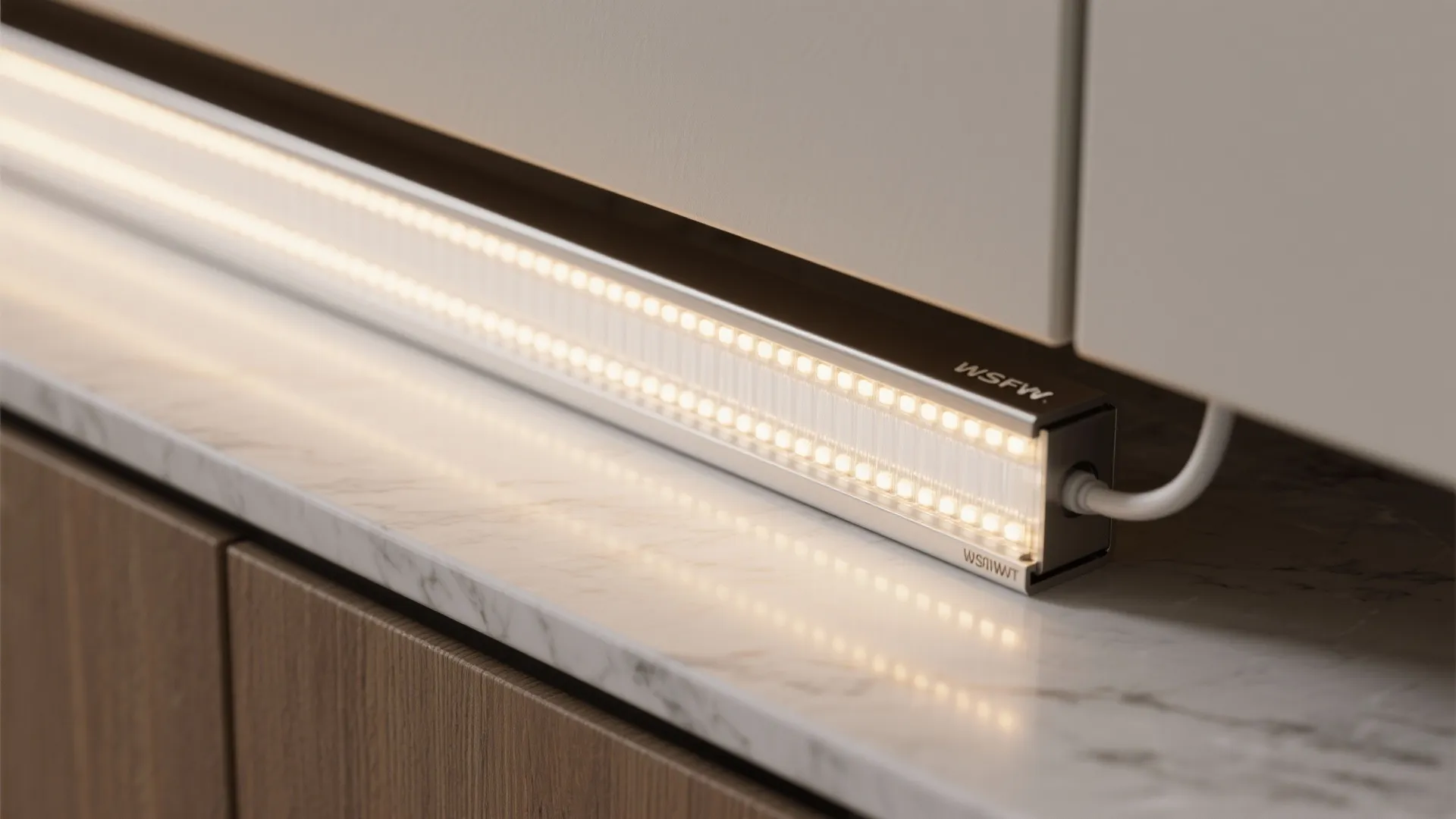 Minimalist under-cabinet task lighting