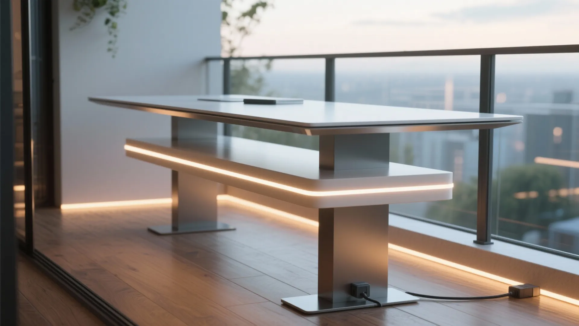 2. Built-in Table LED Strip