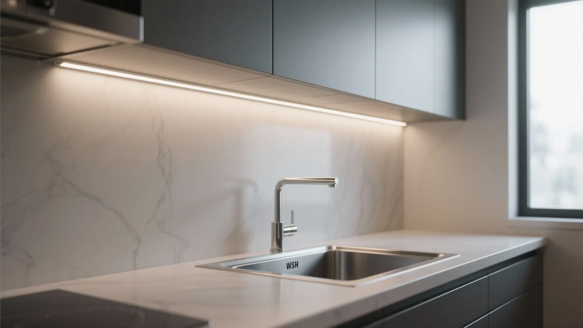 2. Slimline LED Strip Under Cabinets