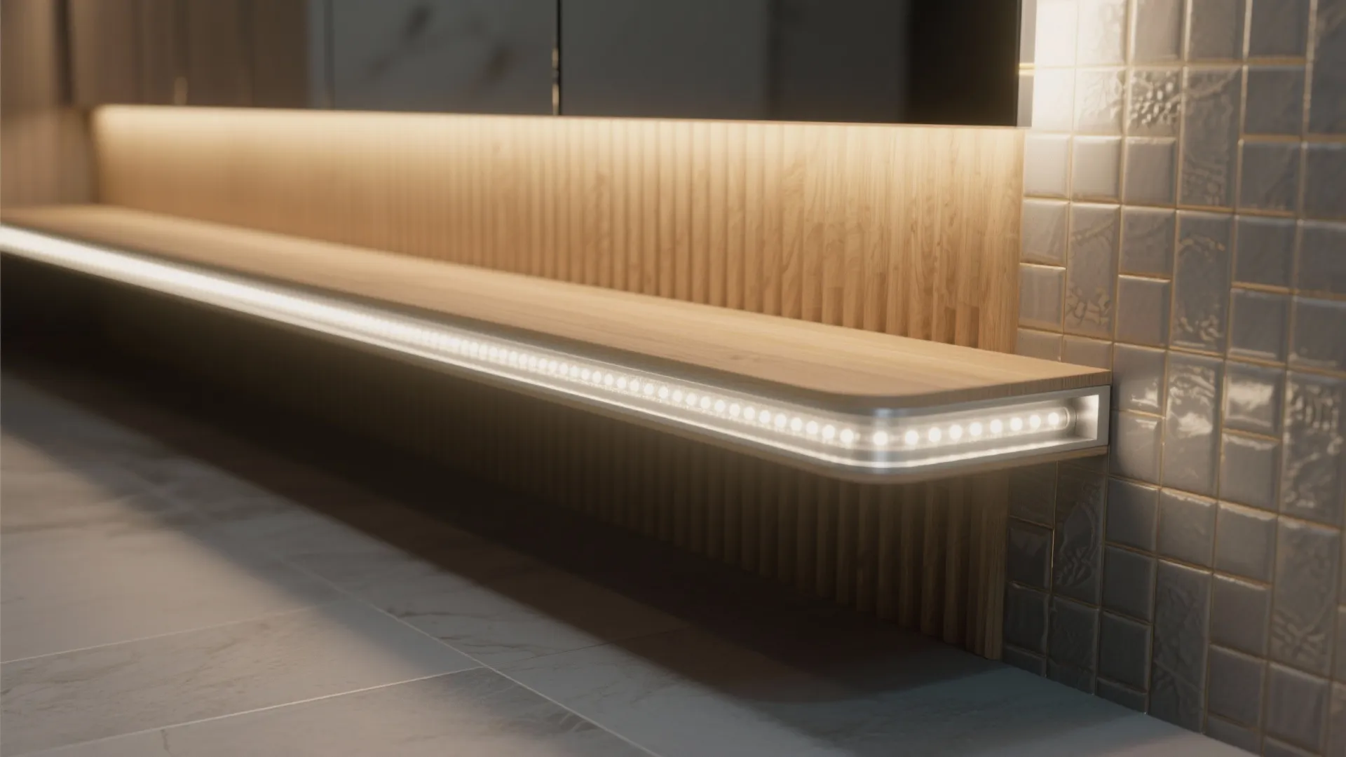 LED strips for niches, toe-kicks, and shelves