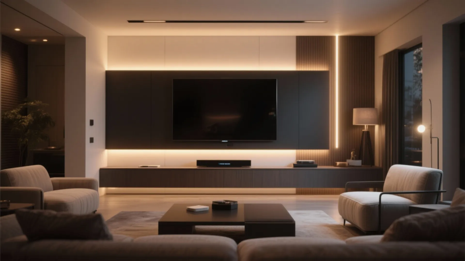 1. Glow Behind the TV