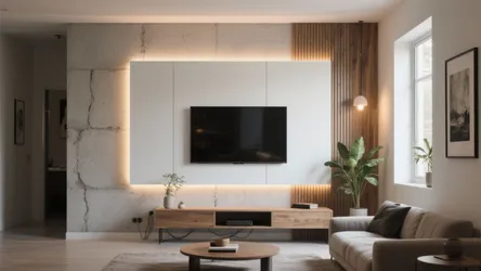 5 LED TV wall panel designs for small spaces