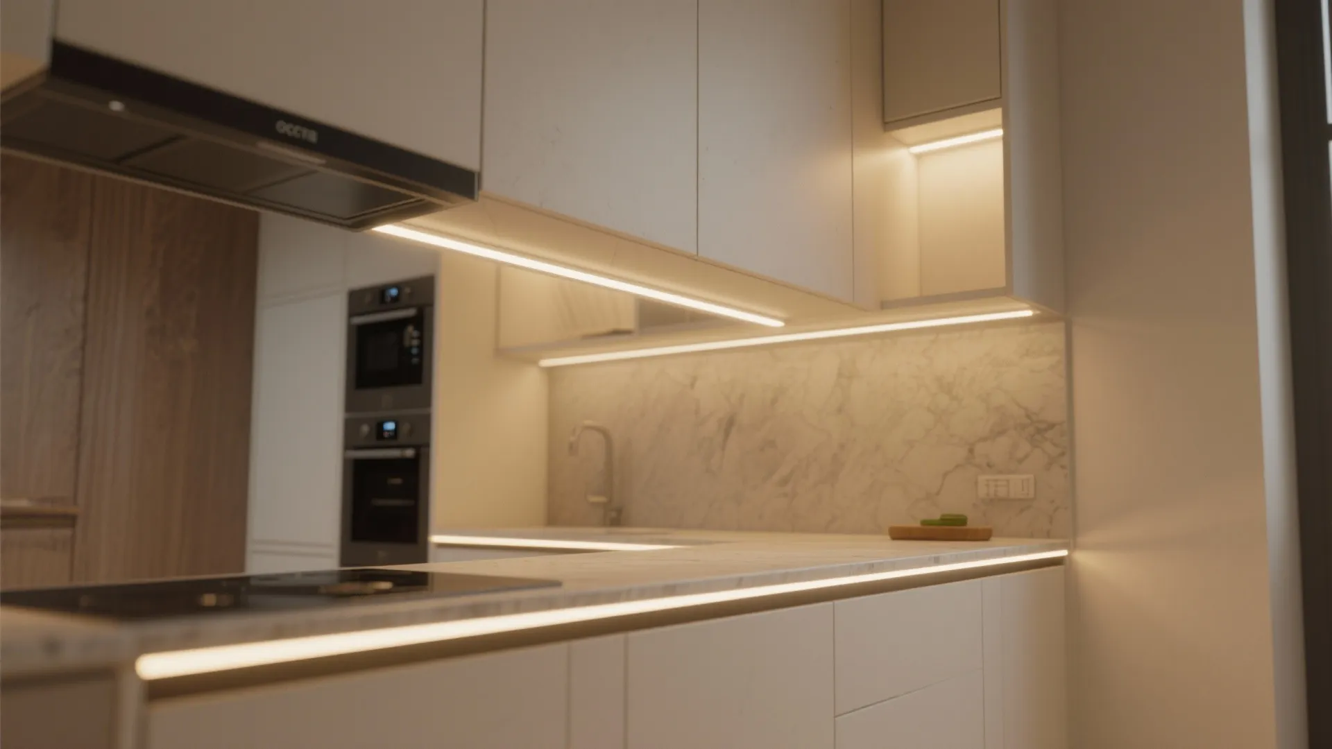 4. Go linear with under-cabinet and toe-kick LEDs