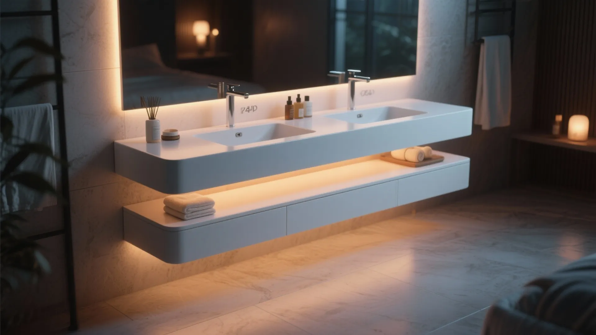 5. Modern Minimal with Smart Lighting