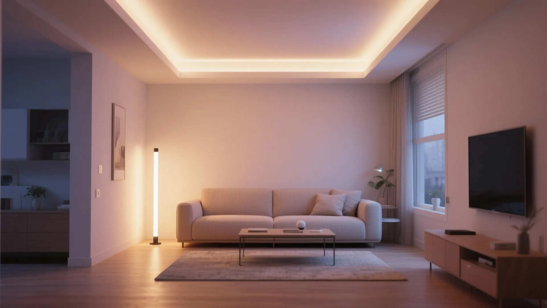 3. Smart LED floor uplighters