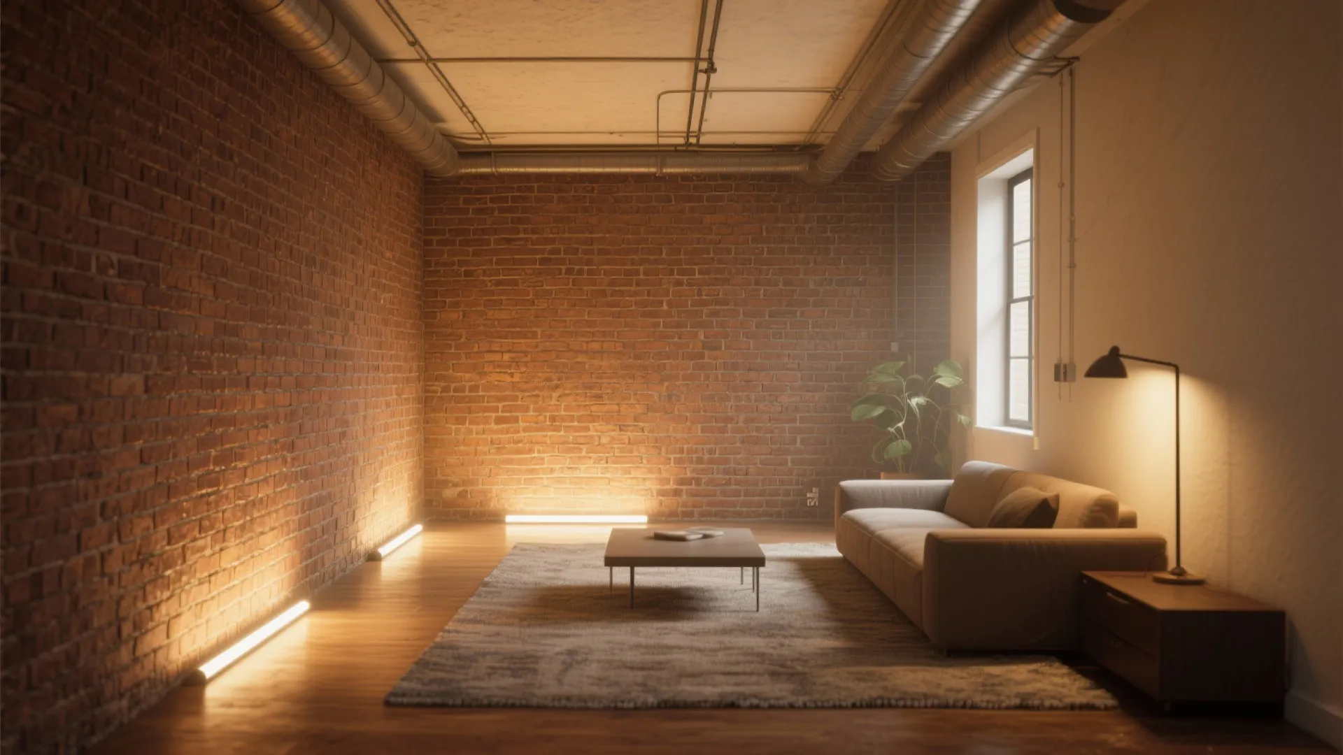 1) Slimline LED Uplights for Brick Drama