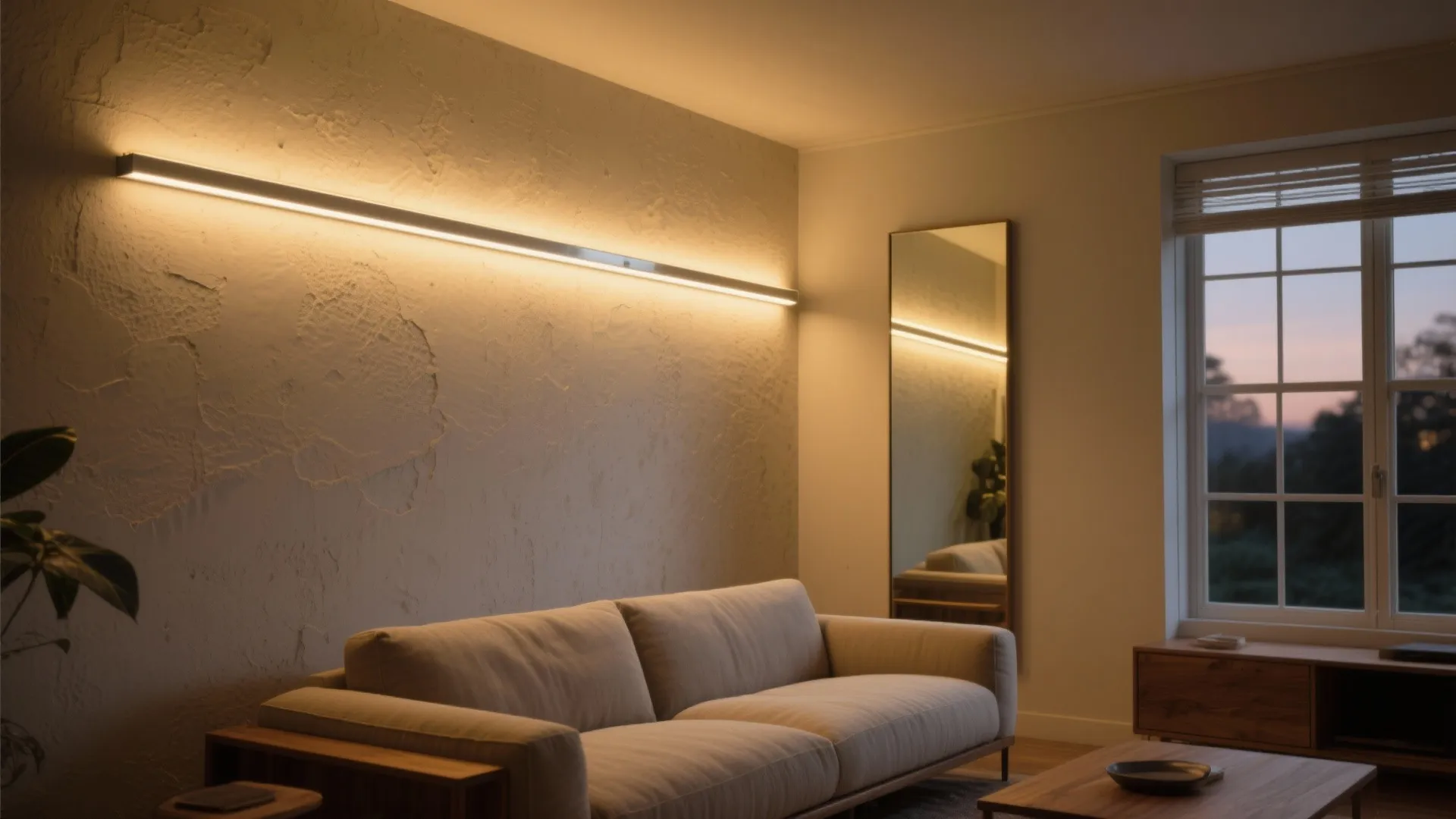 Light as Wall Decor: LED Wall Washing and Mirrors