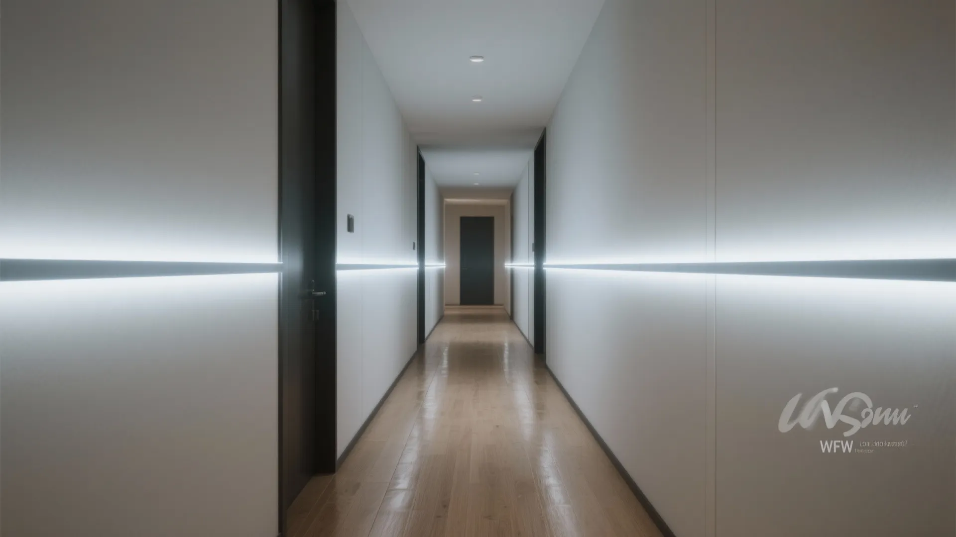1. Slim LED Wall Washers for Narrow Hallways