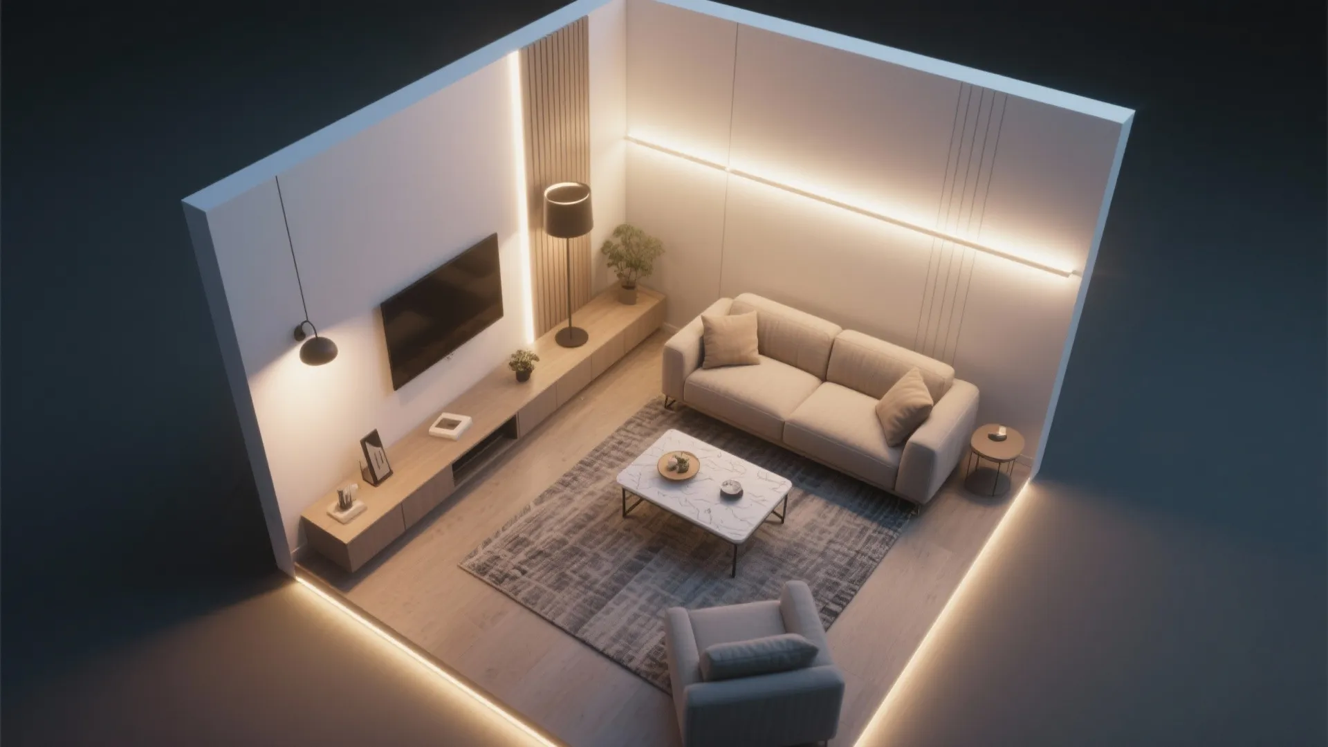 3. Minimal LED Wall Washers