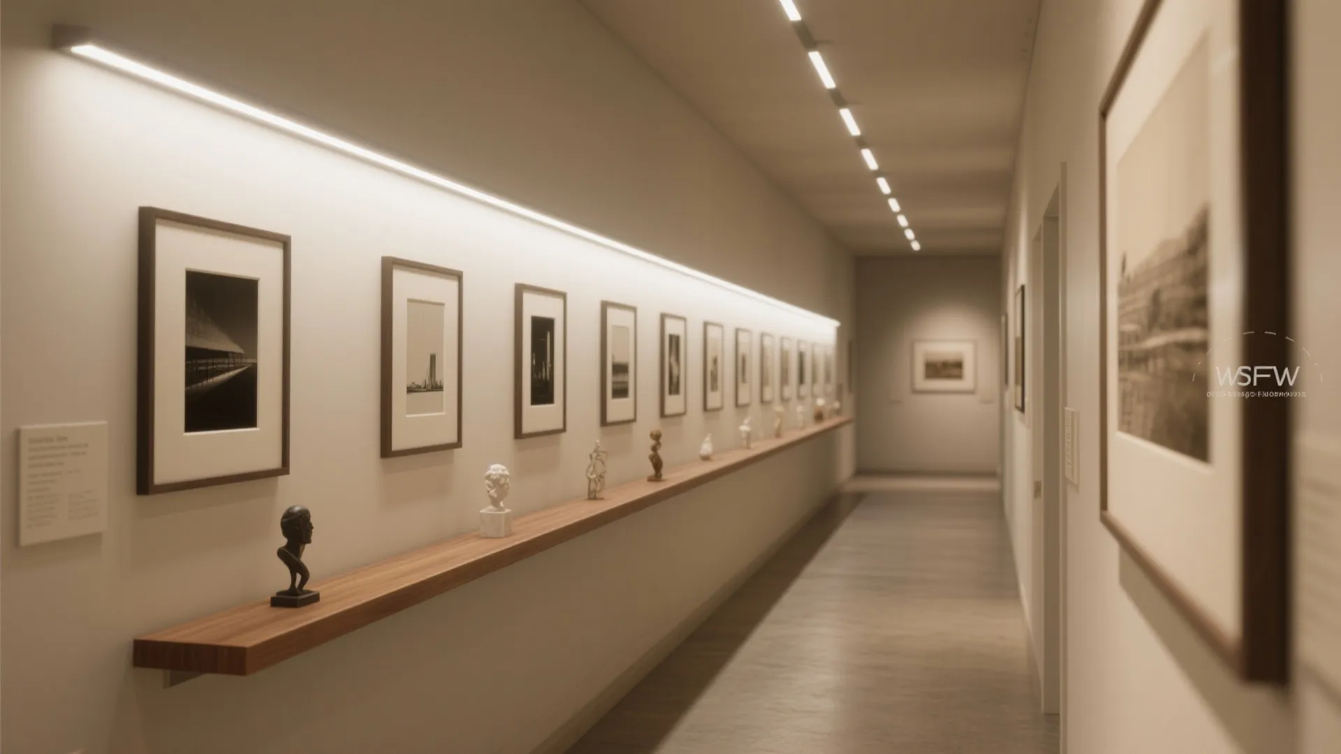 2. Slim LED Washers for Gallery Walls