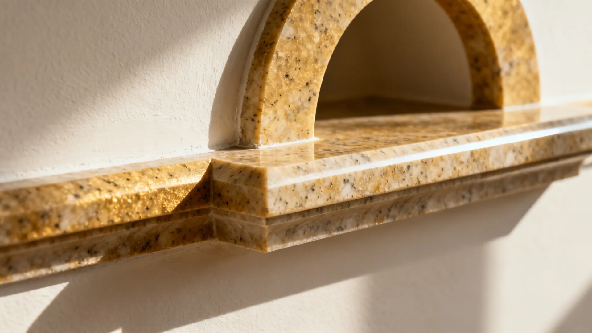 4) Half-Height Arch with Counter Ledge