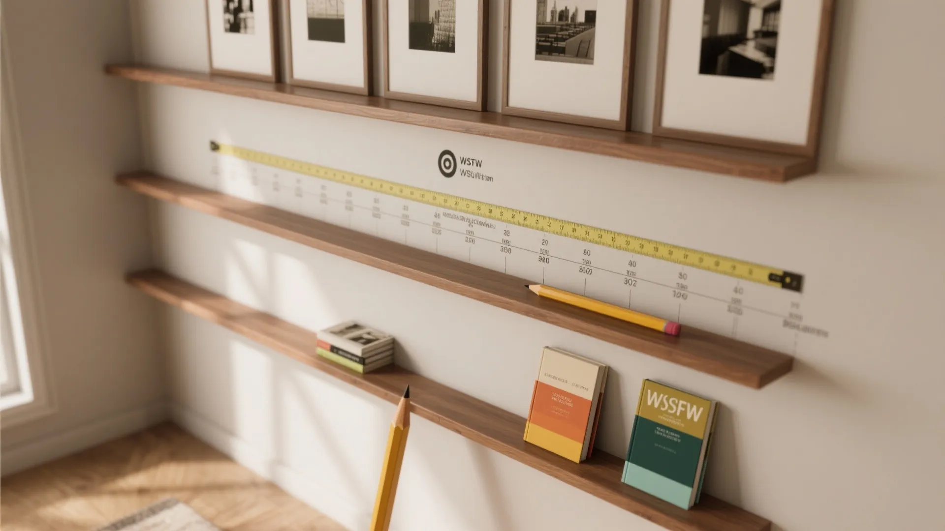 Slim Picture Ledge Shelves (Face-Out Display)