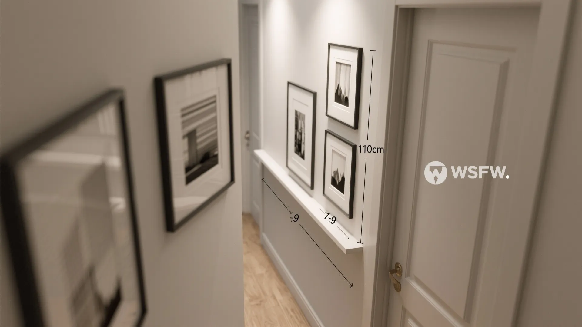 Gallery-Look Picture Ledge & Slim Frames