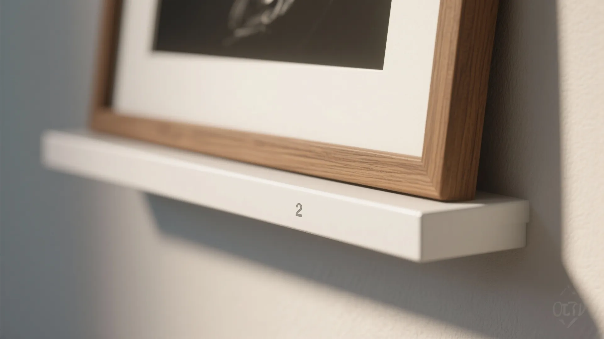 Ledge shelves for art rotation