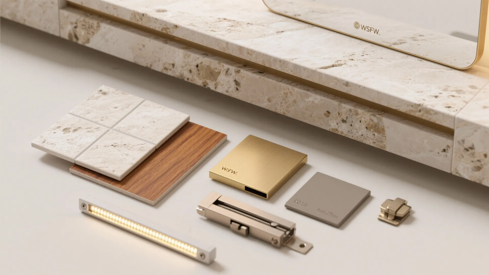 Open Shelf Pooja Ledge with Back Panel