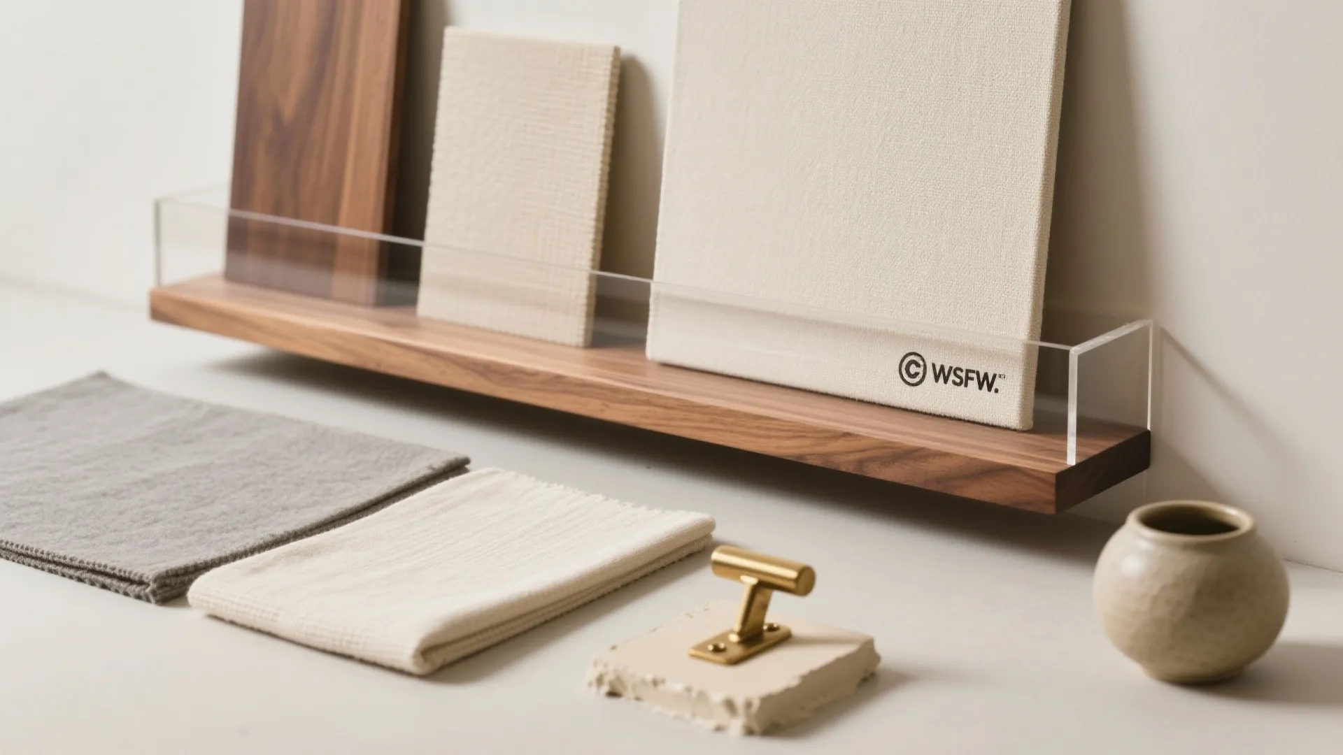 Wall-Mounted Ledges and Leaning Art