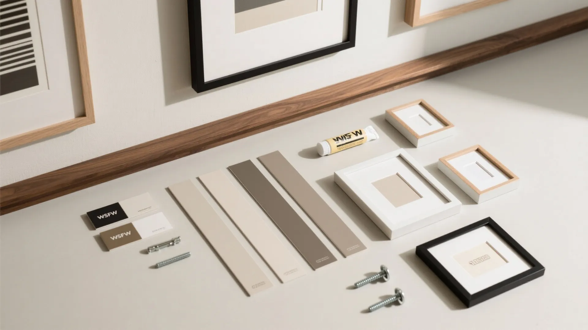 Picture Ledge Crown With Rotating Art Prints