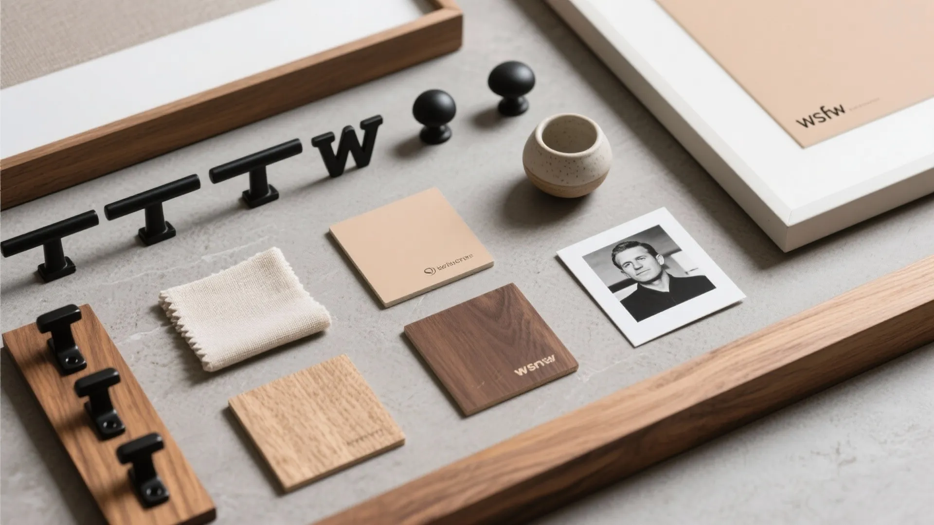 Linear shelves as art ledges