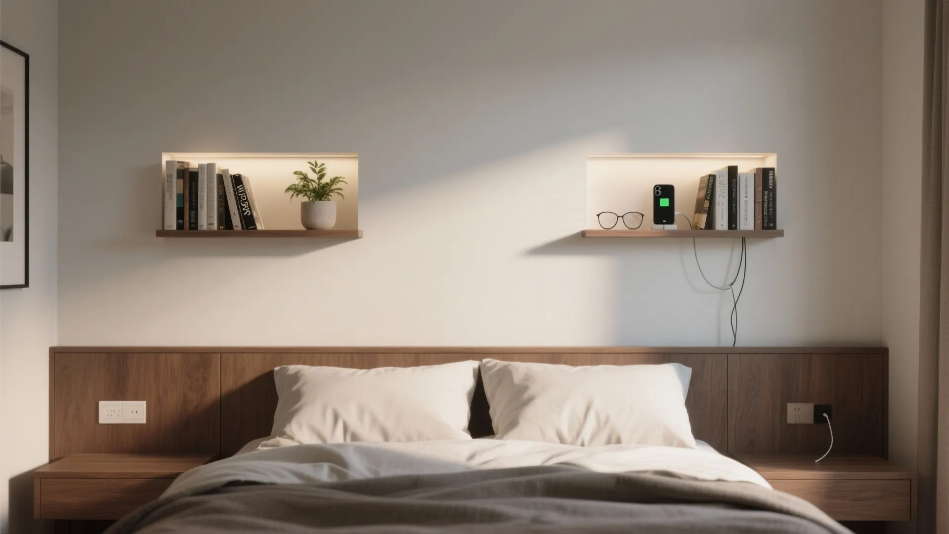 5. Slim ledge wall and shallow niches