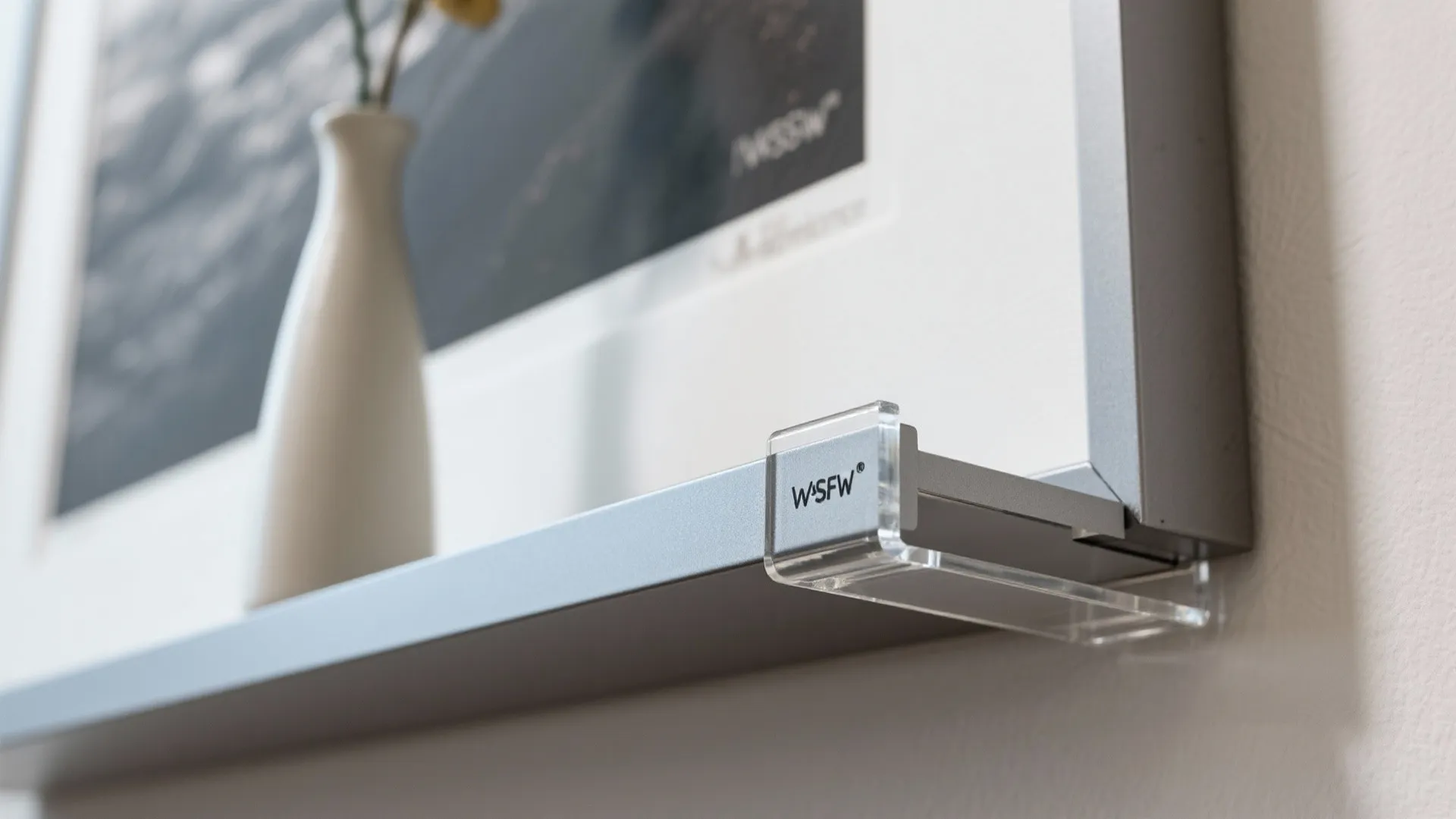 Weatherproof picture ledges with rotating themes