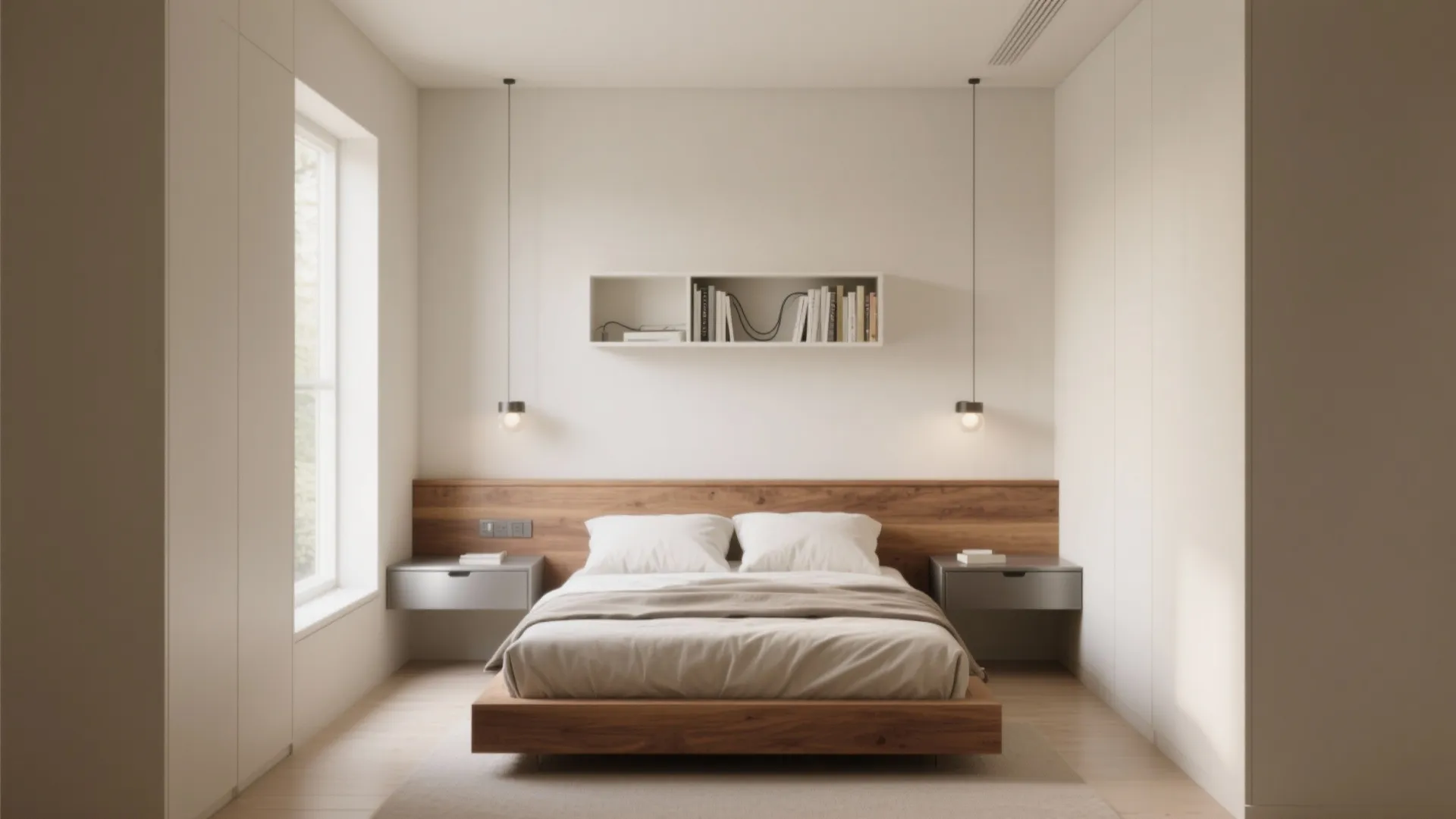 Built-in Ledge + Integrated Storage